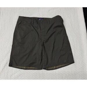 Patagonia Men's Stretch Terre Planing Shorts 19" Pismo Stripe Forge Grey Sz 35